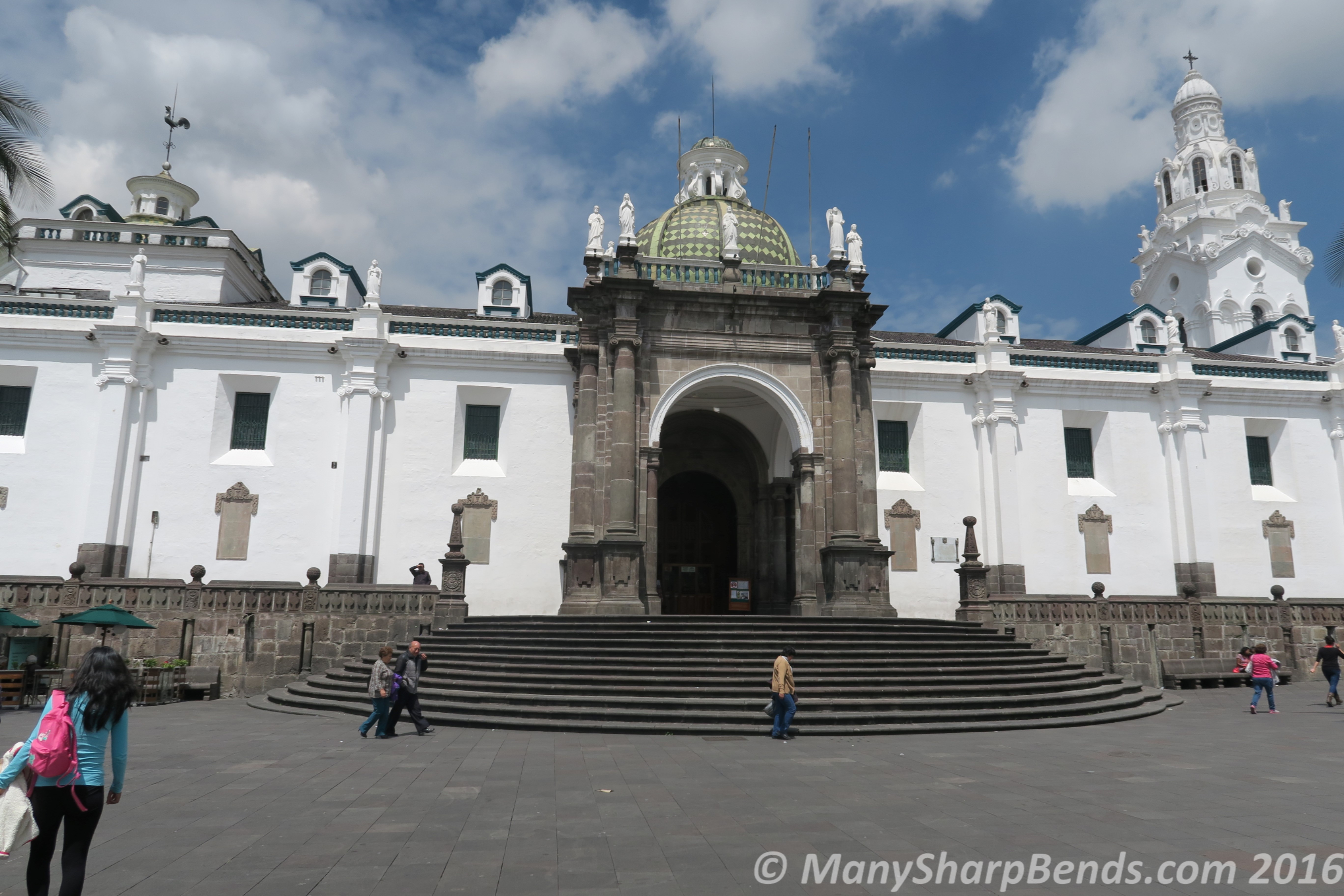 Metropolitan Cathedral of Quito flanking the Plaza Grande